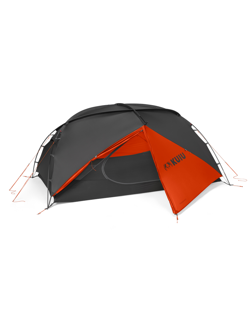 Mountain Star 2 Person Tent Set | Gunmetal-Orange
