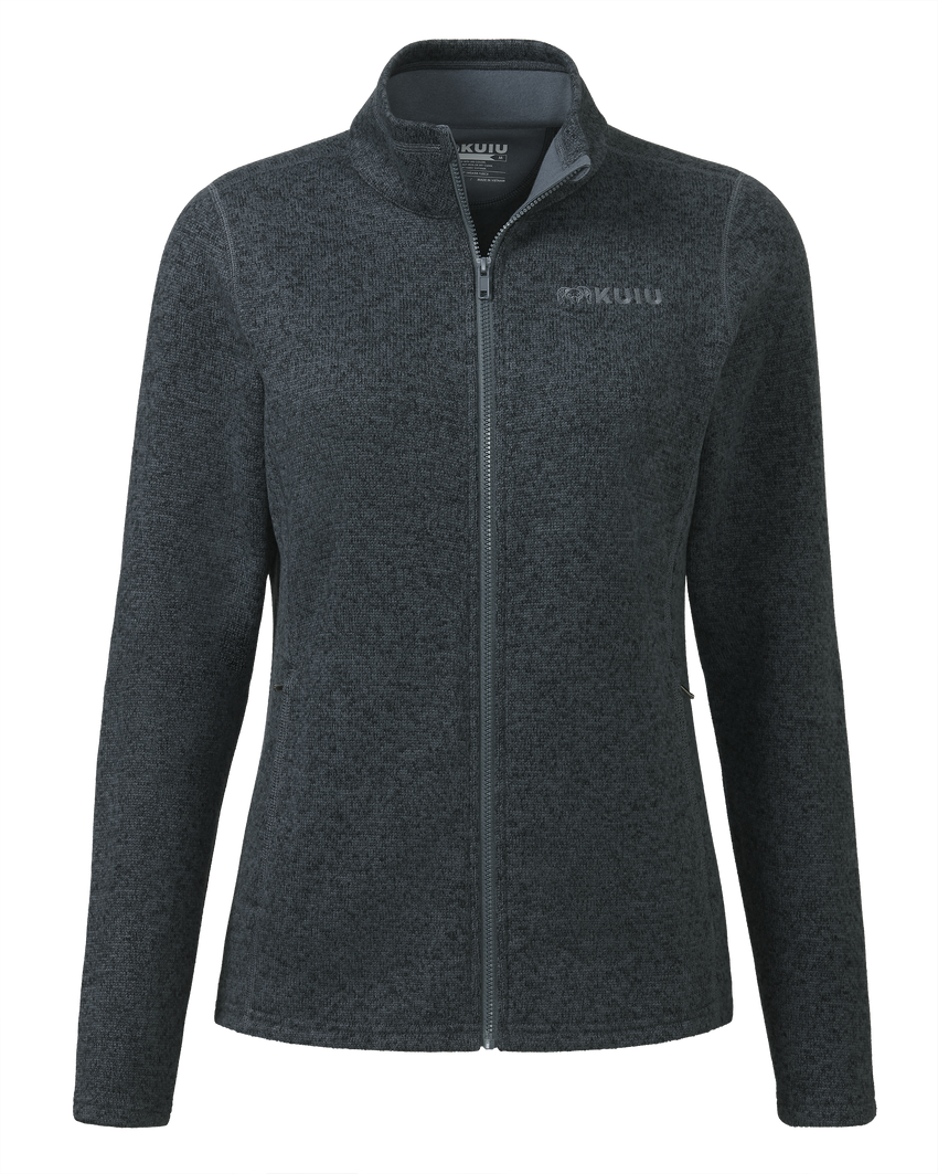 Outlet Women's Base Camp Full Zip Sweater | Navy Heather