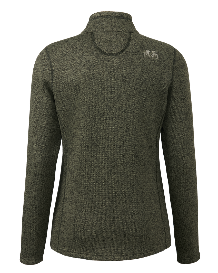 Outlet Women's Base Camp Full Zip Sweater | Olive Heather