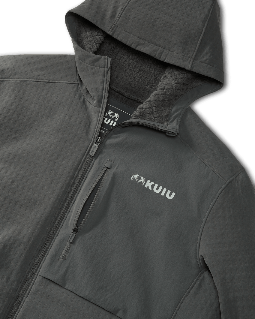 Blockfield Fleece Hoodie | Gunmetal