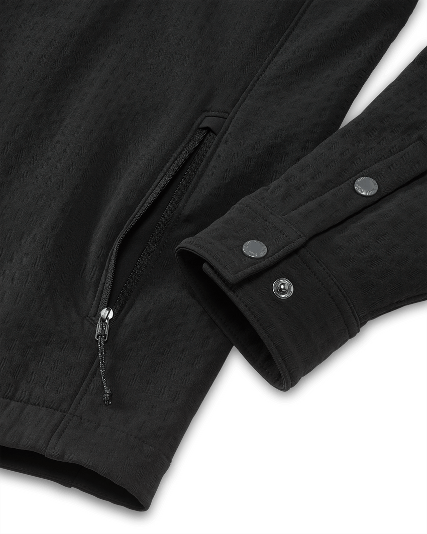 Blockfield Fleece Shirt Jacket | Black