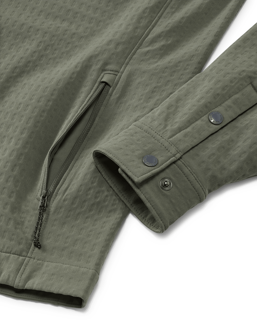 Blockfield Fleece Shirt Jacket | Dark Sage