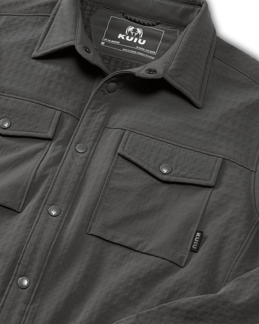 Blockfield Fleece Shirt Jacket | Gunmetal
