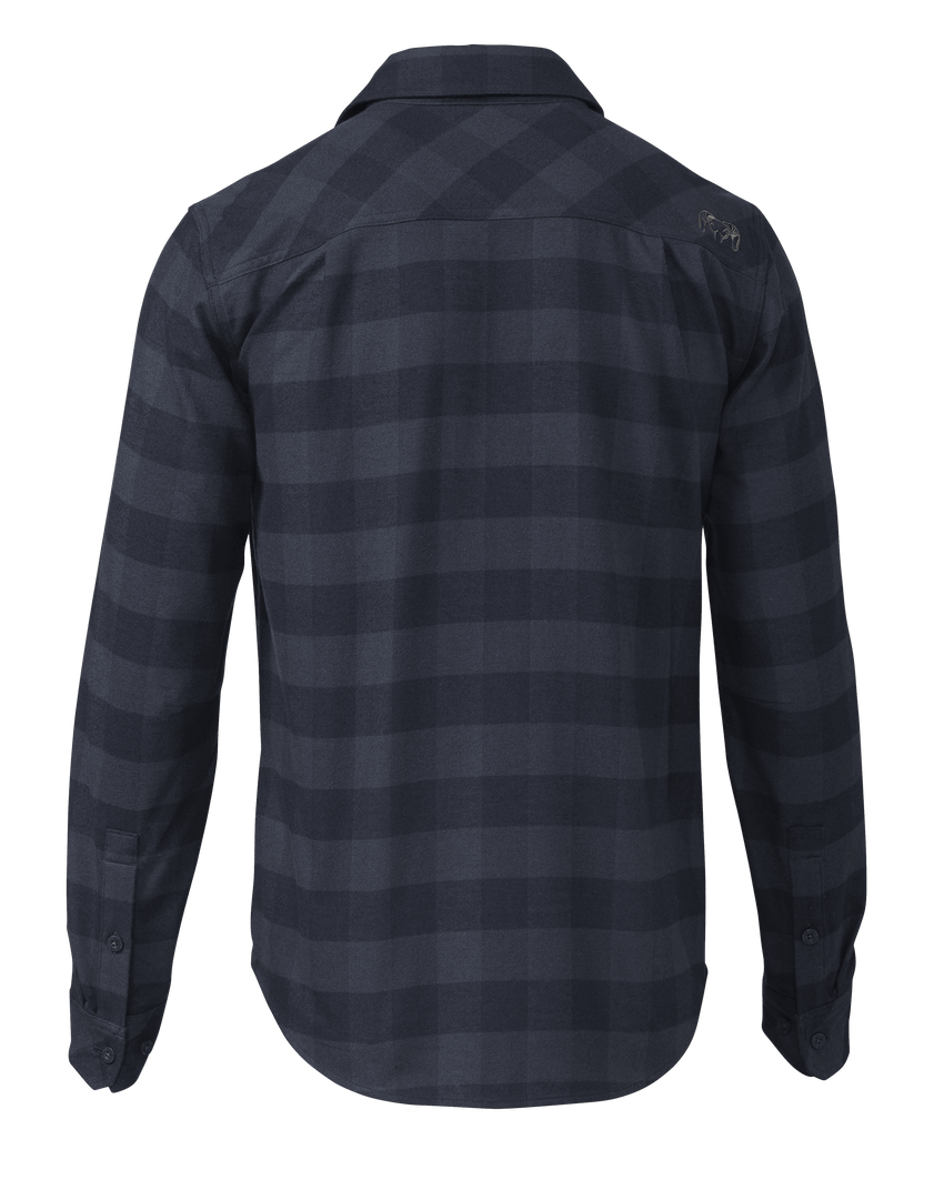 Outlet Field Flannel Shirt | Steel Blue Buffalo Check