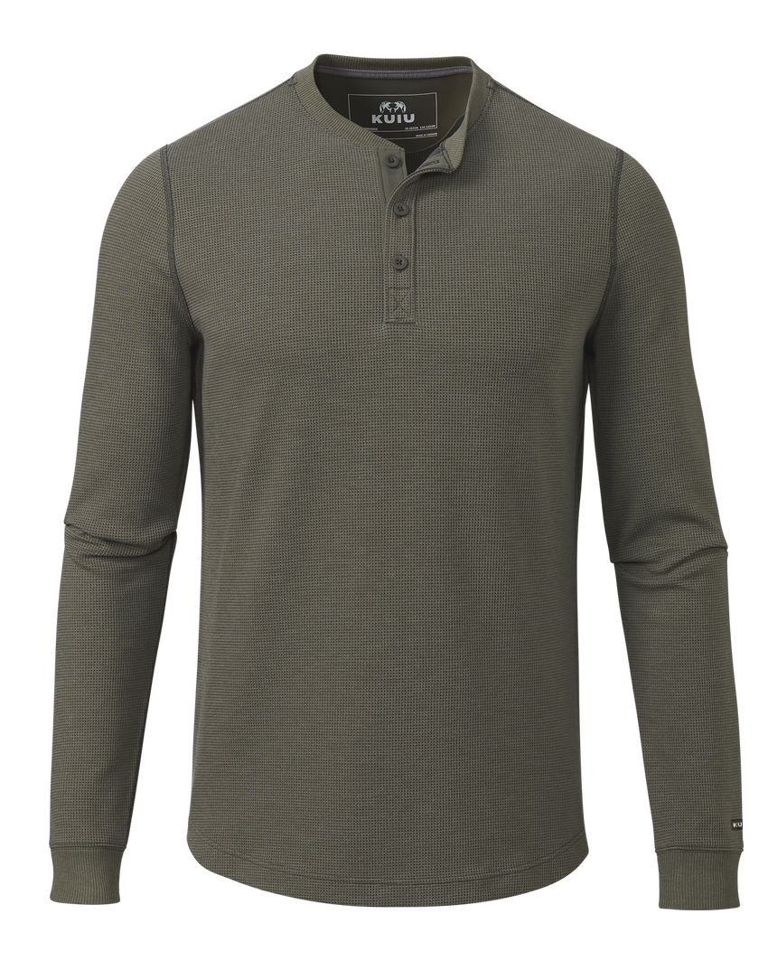 Canyon Waffle Henley | Ash Heather