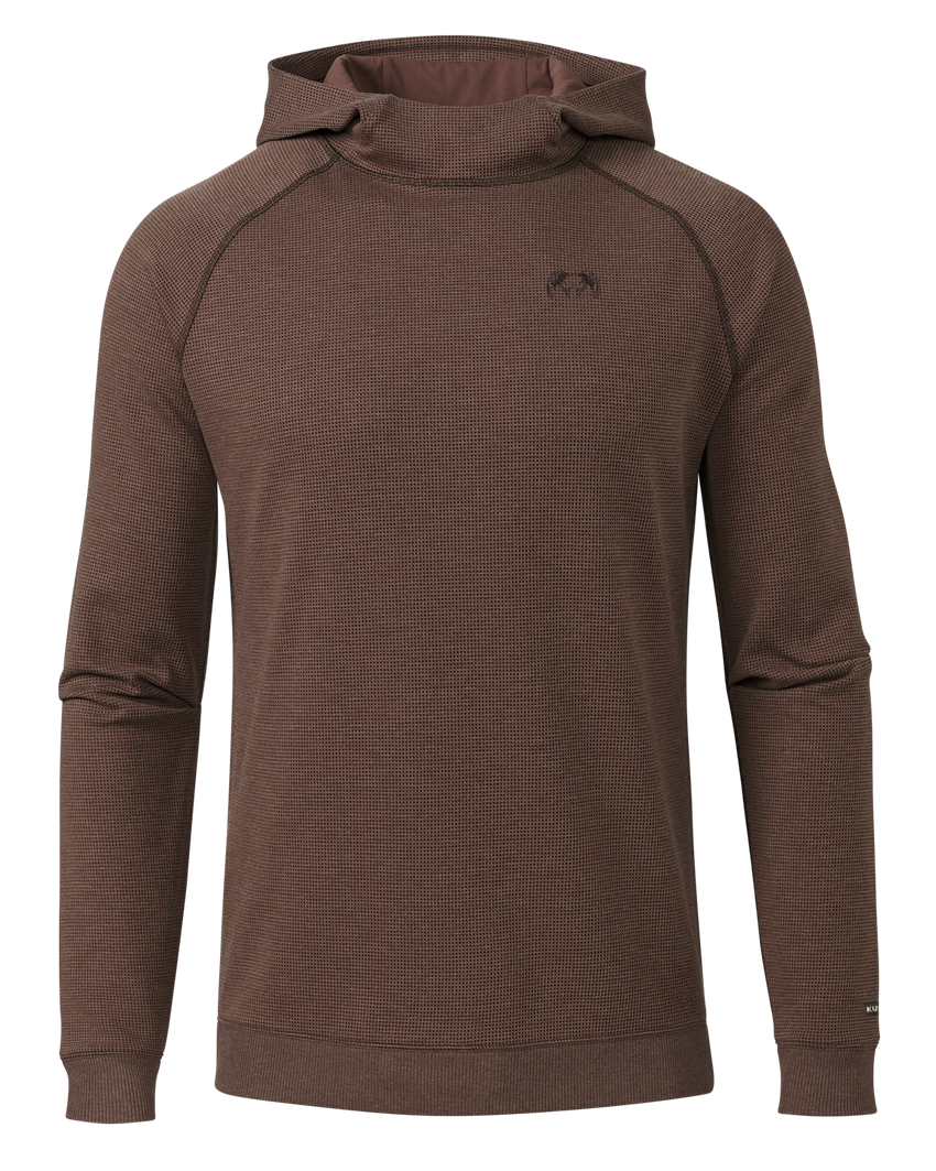 Canyon Waffle Hoodie | Cedar Heather