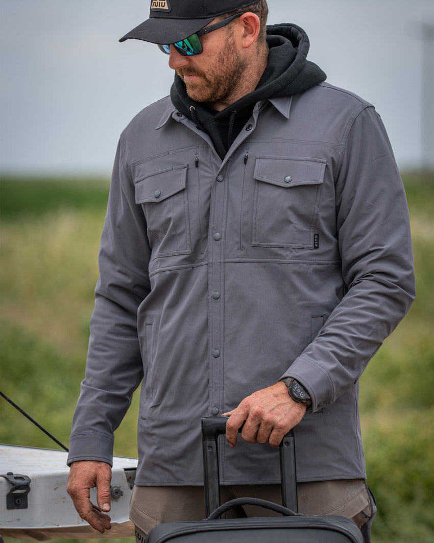 Outlet Tour Shirt Jacket | Dark Sage