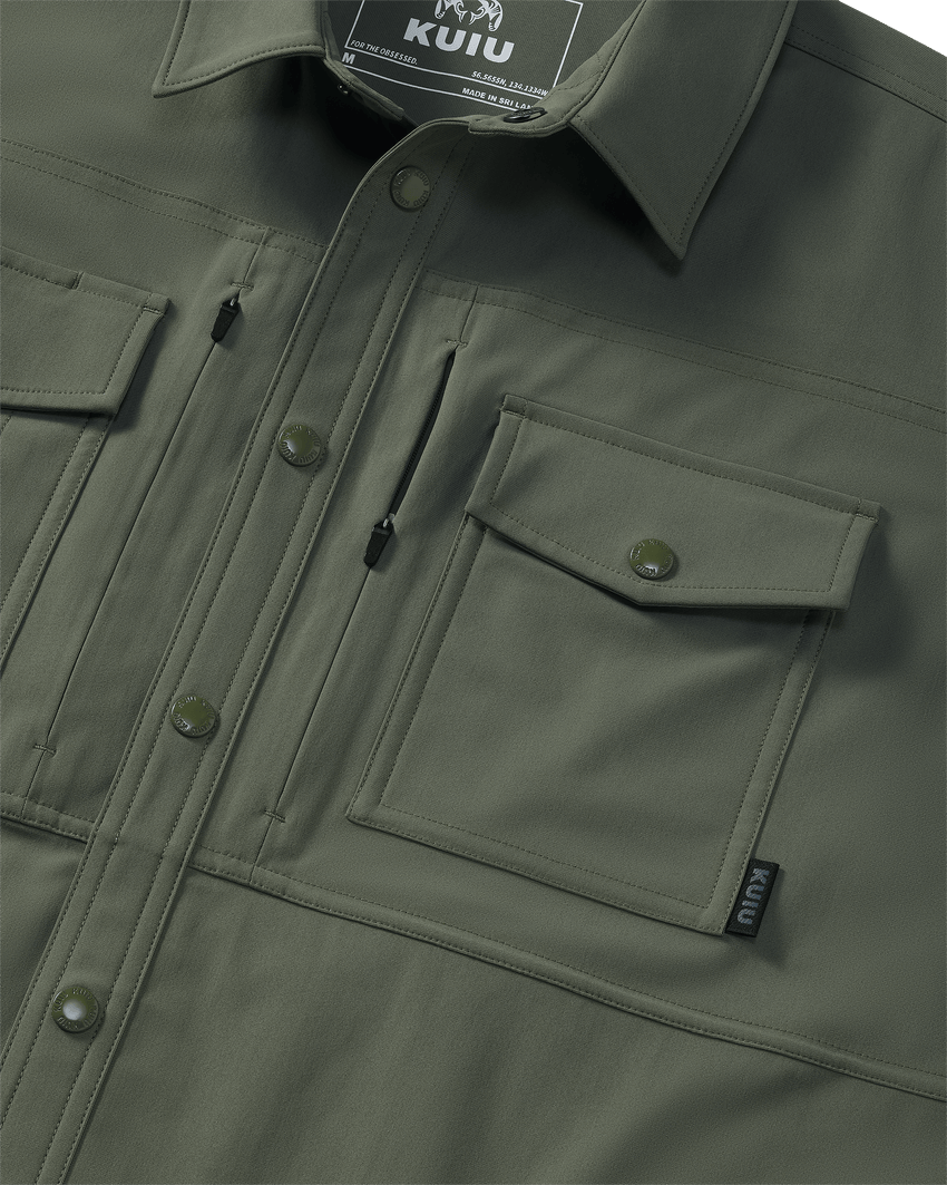 Outlet Tour Shirt Jacket | Dark Sage