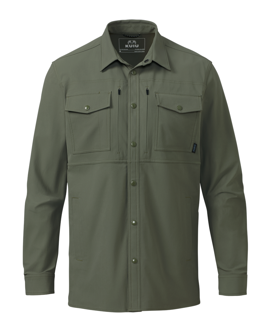 Outlet Tour Shirt Jacket | Dark Sage
