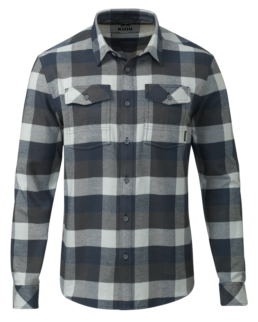 Field Flannel Shirt | Steel Blue Trio