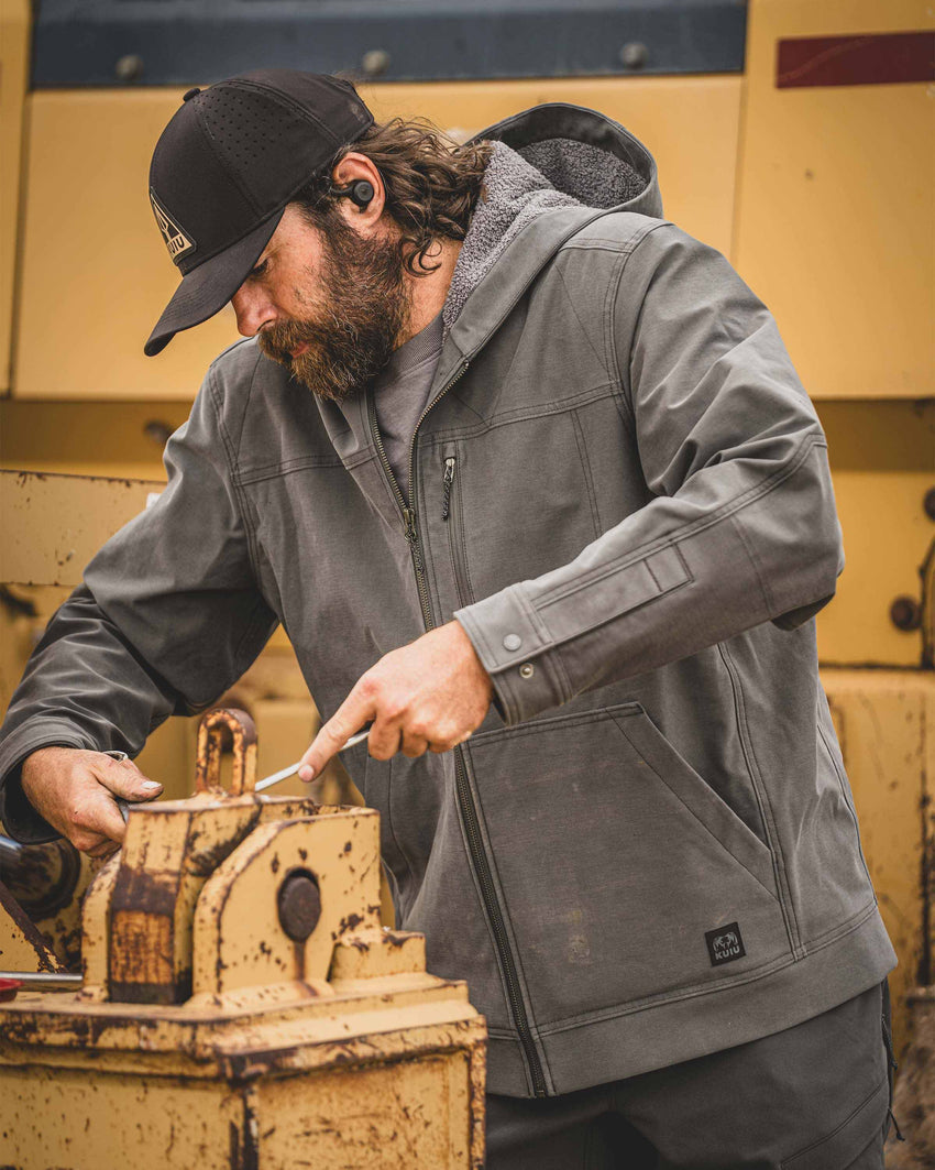 Brawley Hooded Fleece Jacket | Gunmetal