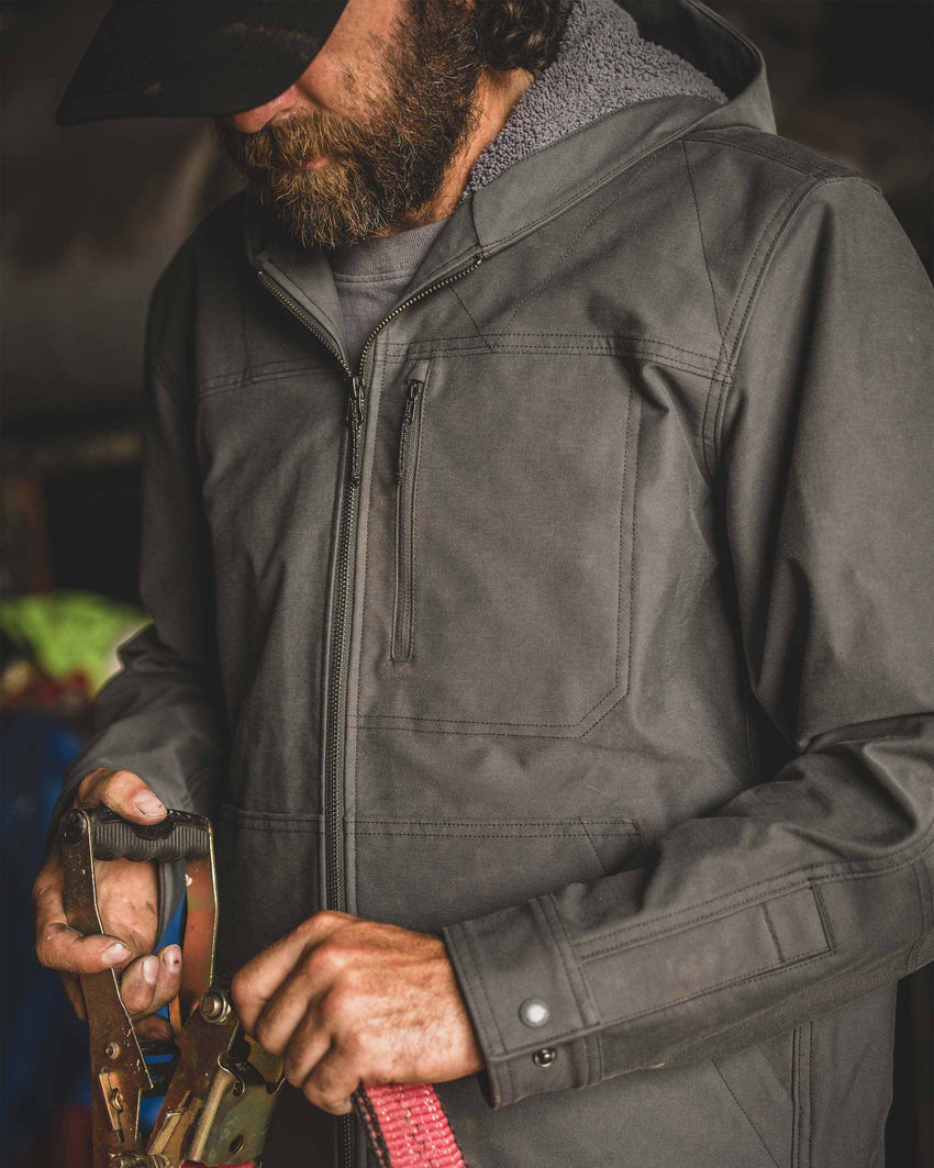 Brawley Hooded Fleece Jacket | Saddle