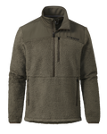 Sherpa Fleece Zip Pullover | Ash