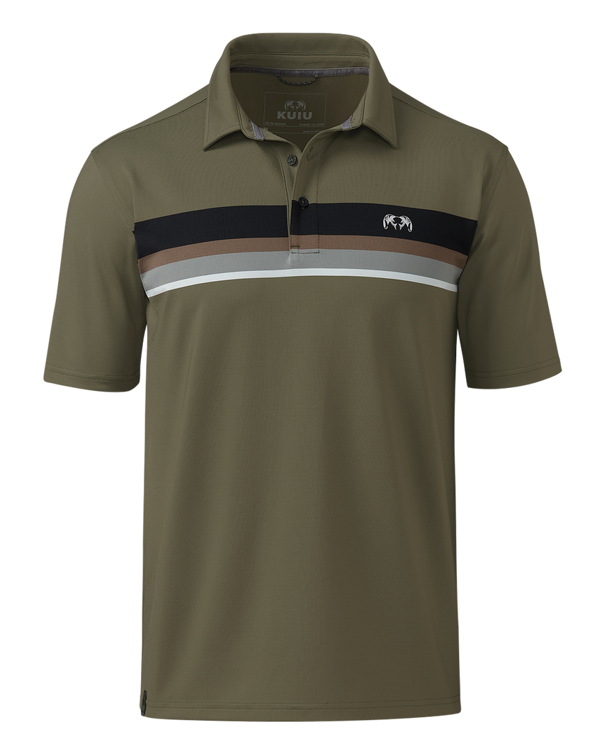 KUIU Performance Polo Stripe | Evergreen Chest Stripe