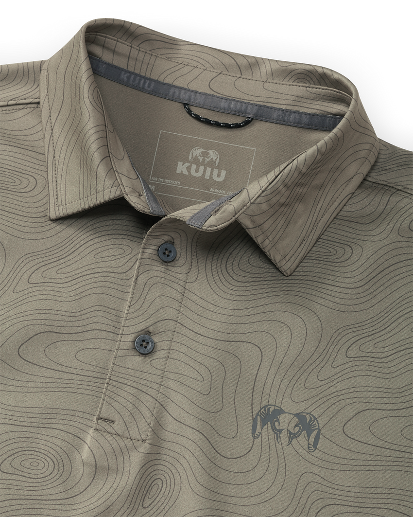 KUIU Performance Polo | Woodsmoke Topo