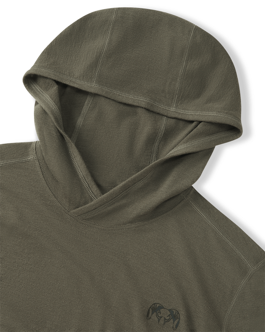 ULTRA Merino 120 LT LS Hoodie | Ash