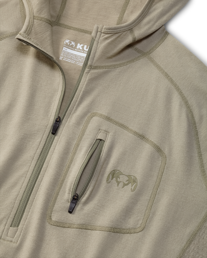ULTRA Merino 145 Zip-T Hunting Hoodie | Bone