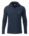 PRO Merino 200 Zip-T Hoodie | Steel Blue