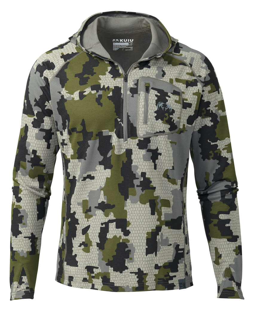 PRO Merino 200 Zip-T Hoodie | Verde