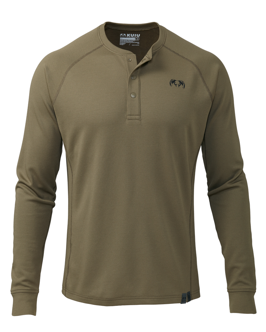 PRO Merino 200 Henley | Ash