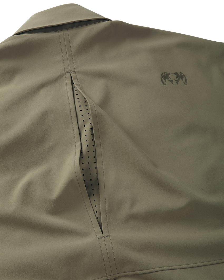 Mesa Vented LS Snap Shirt | Khaki