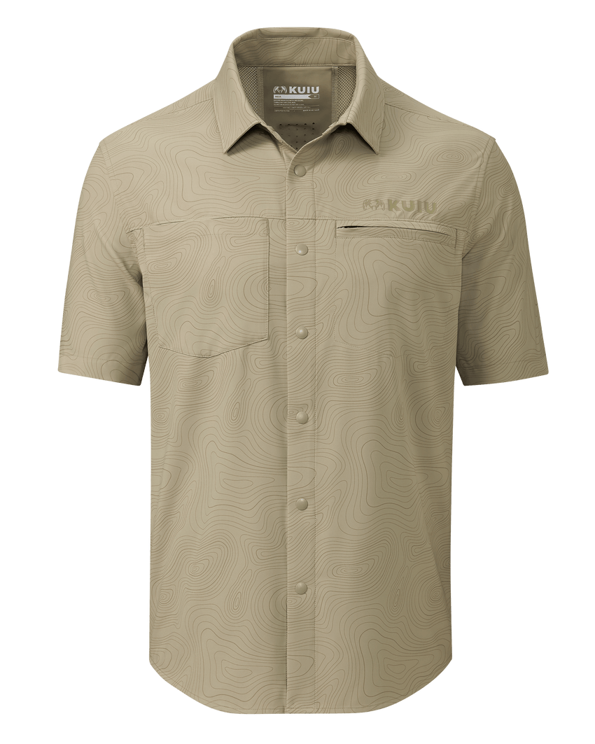 Mesa Vented SS Snap Shirt Topo | Bone Topo Print