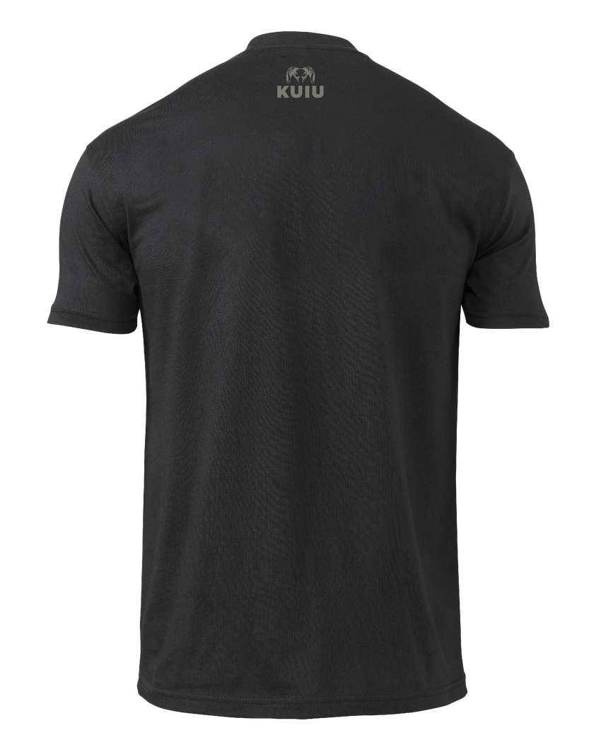 KUIU Topo Block Logo T-Shirt | Black