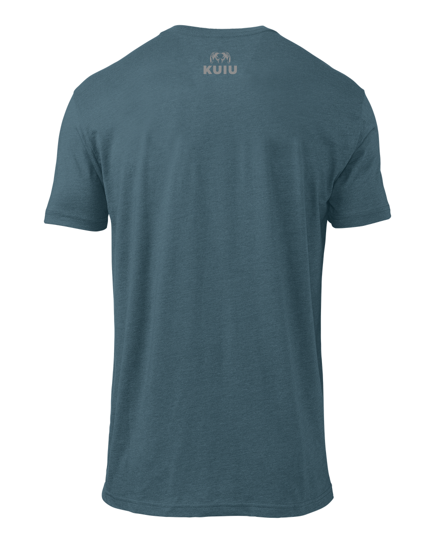 KUIU Topo Block Logo T-Shirt | Indigo