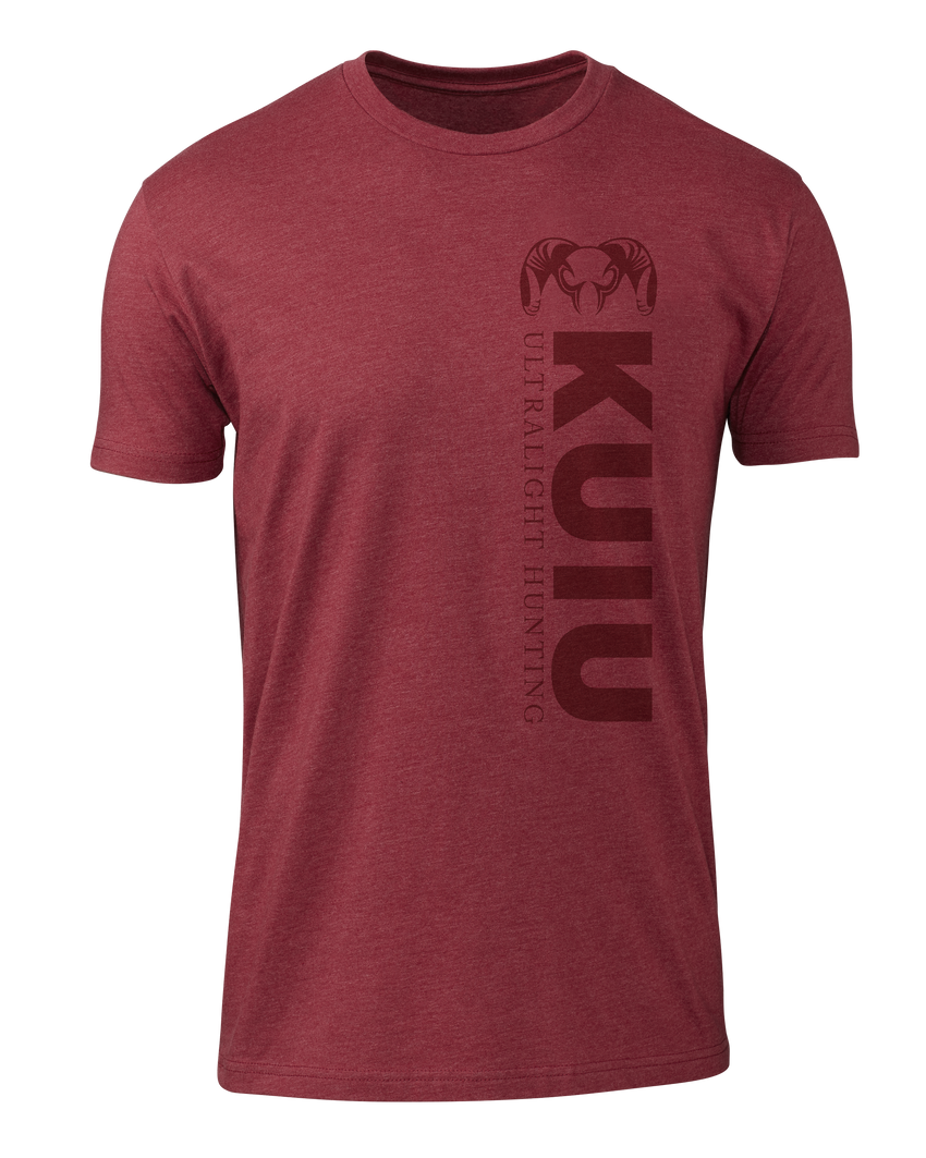 KUIU Solid Vertical T-Shirt | Cardinal