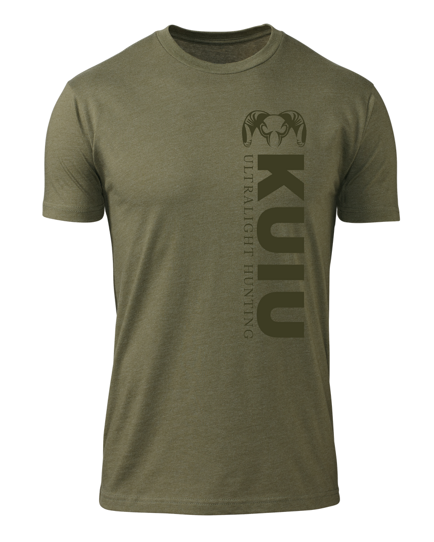 KUIU Solid Vertical T-Shirt | Military Green