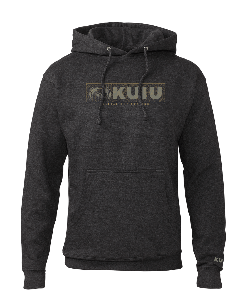 Outlet KUIU Topo Block Logo Hoodie | Charcoal