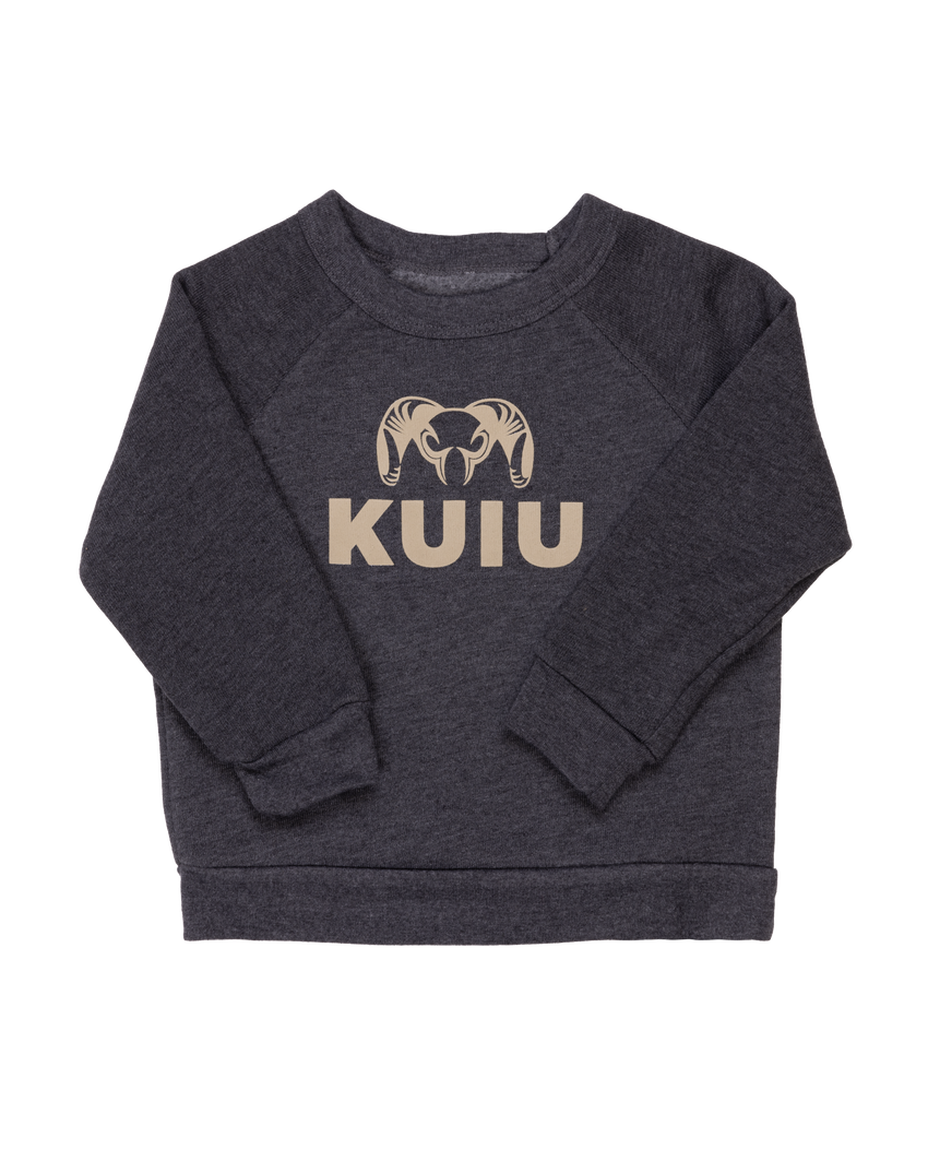 Toddler Stacked Logo Crewneck Sweatshirt | Khaki