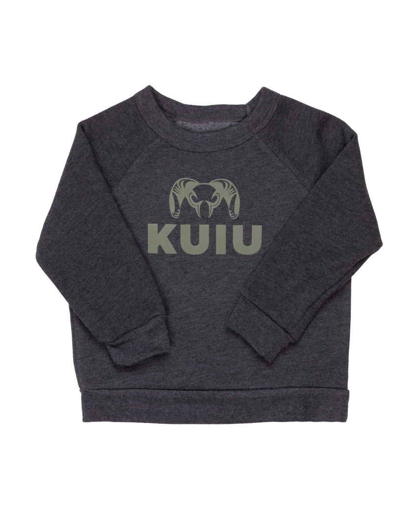 Toddler Stacked Logo Crewneck Sweatshirt | Olive