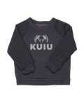 Toddler Stacked Logo Crewneck Sweatshirt | Light Grey