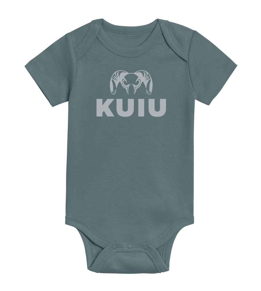 KUIU Stacked Logo Baby One-Piece | Harbor