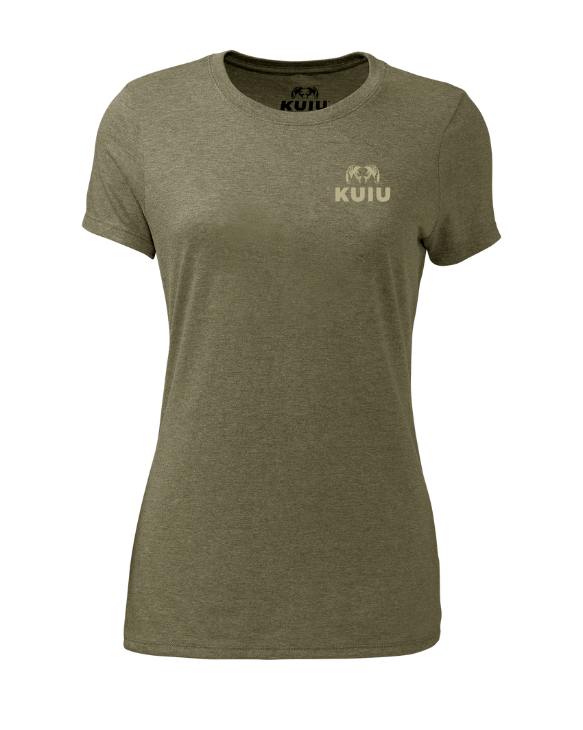 Outlet KUIU Women’s Topo Shield T-Shirt | Military Green