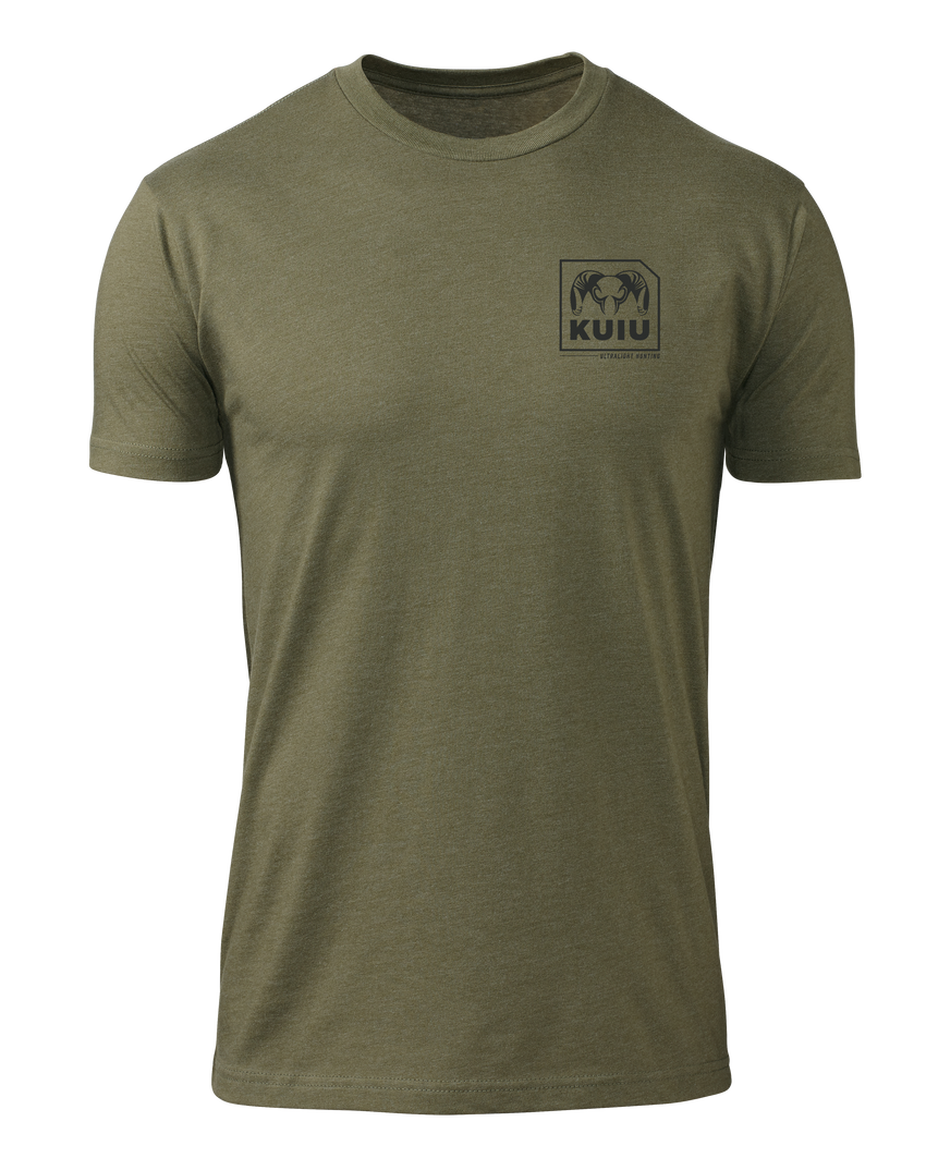 KUIU Square Chest Logo T-Shirt | Military Green