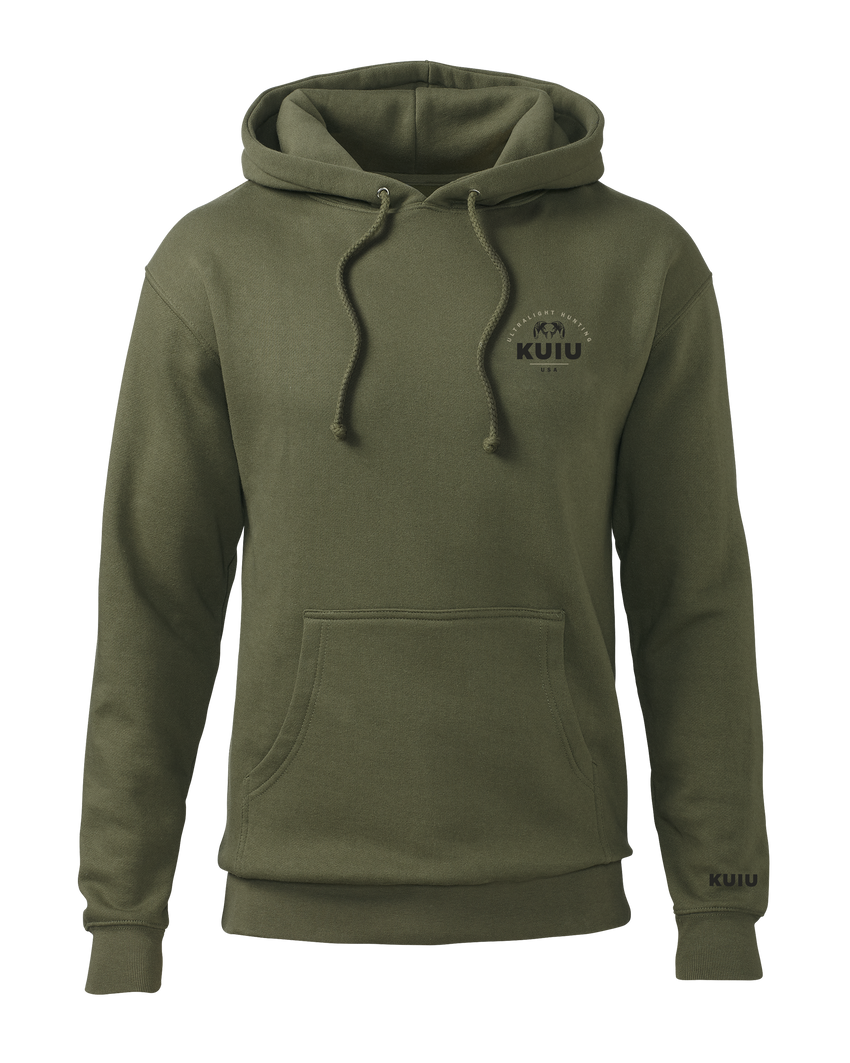 Outlet KUIU Stacked Chest Logo Hoodie | Army