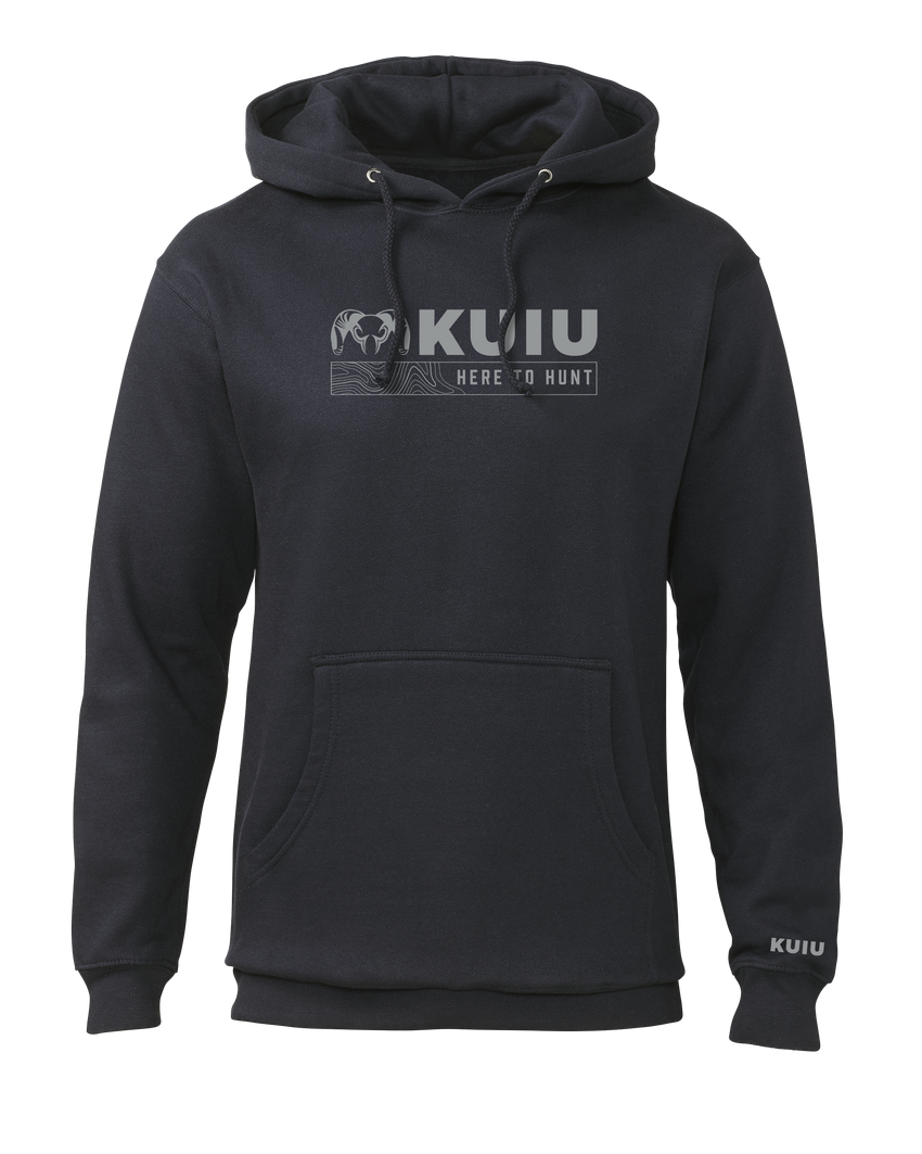 KUIU Topo Here to Hunt Hoodie | Navy