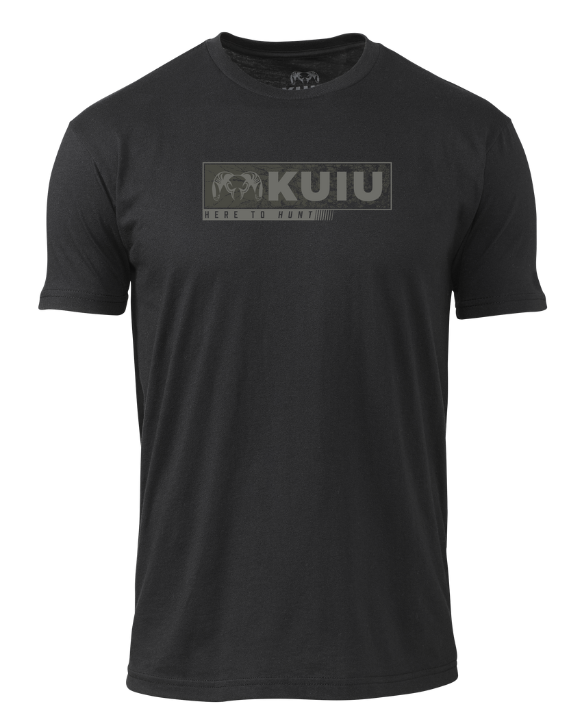 KUIU Here to Hunt Gritstone T-Shirt | Black