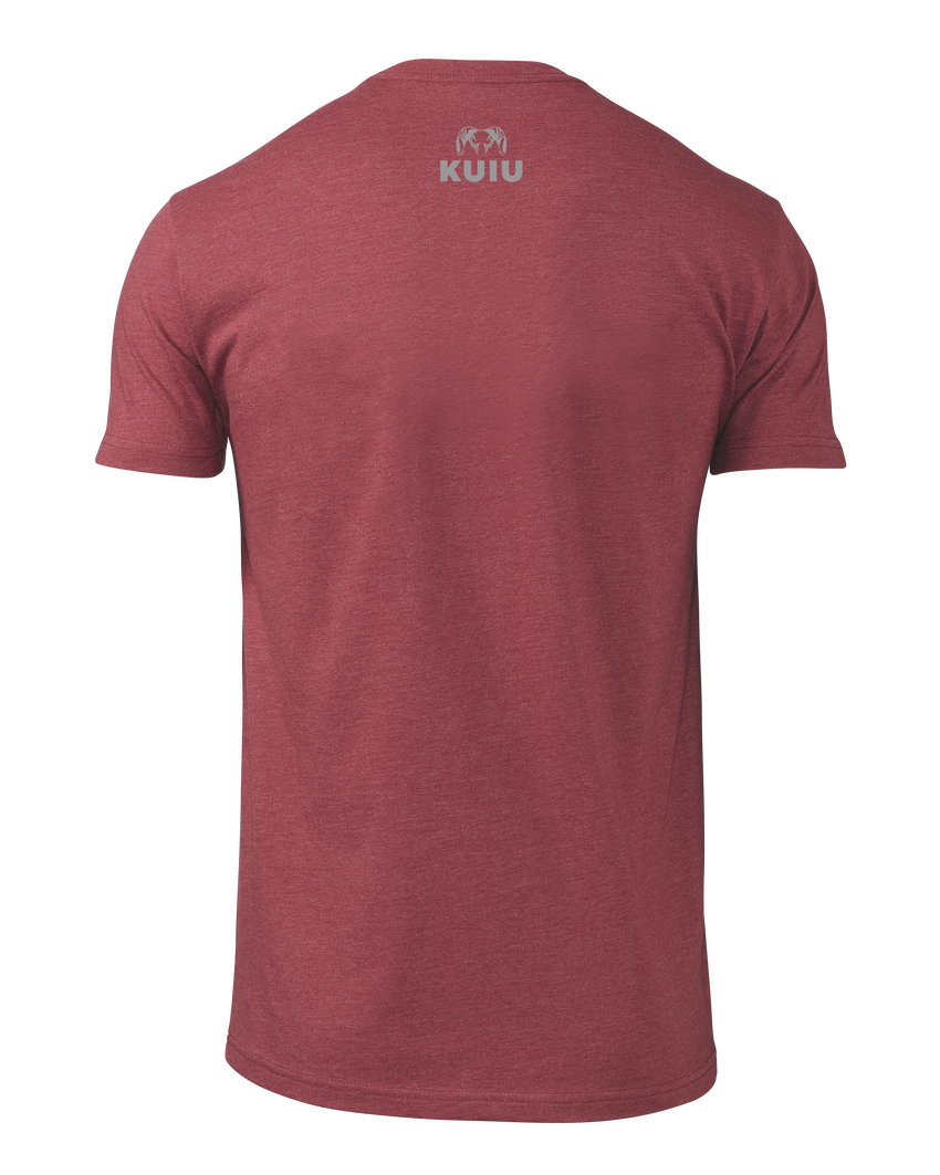 KUIU Here to Hunt Gritstone T-Shirt | Cardinal