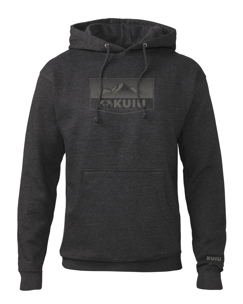 KUIU Ultralight Mountain Logo Hoodie | Charcoal