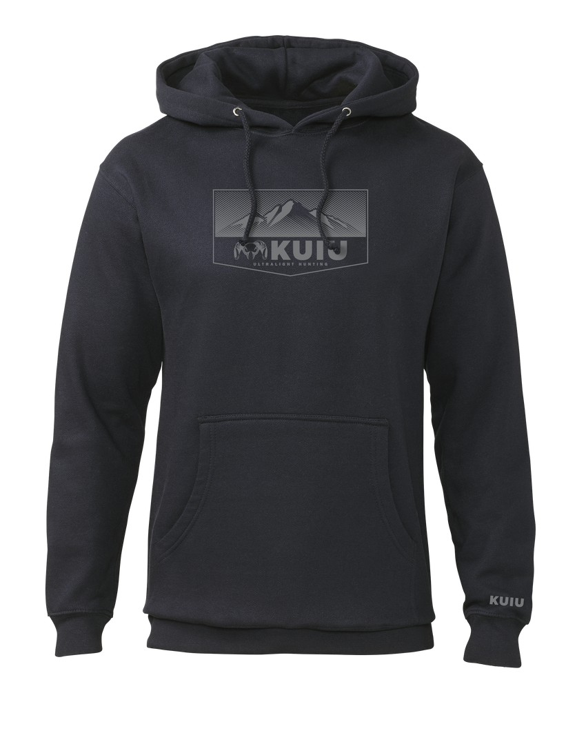 KUIU Ultralight Mountain Logo Hoodie | Navy