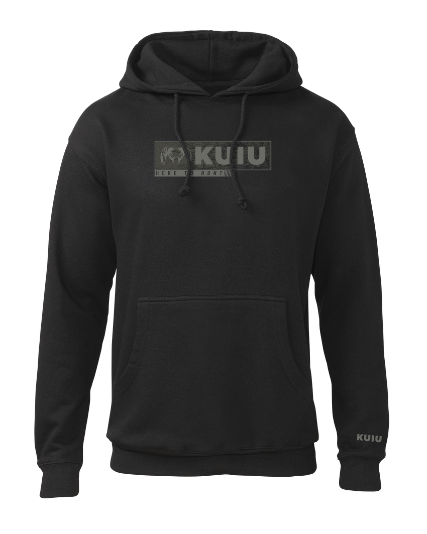 KUIU Here to Hunt Gritstone Hoodie | Black