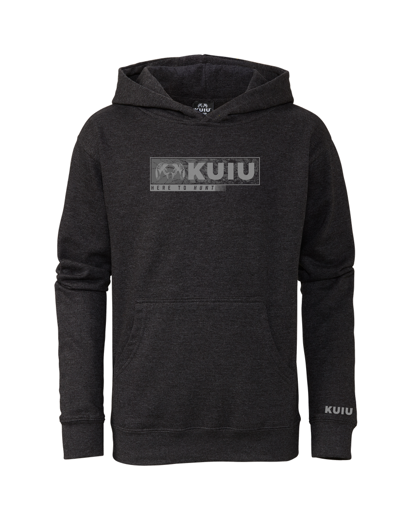 Youth Here to Hunt Gritstone Hoodie | Charcoal