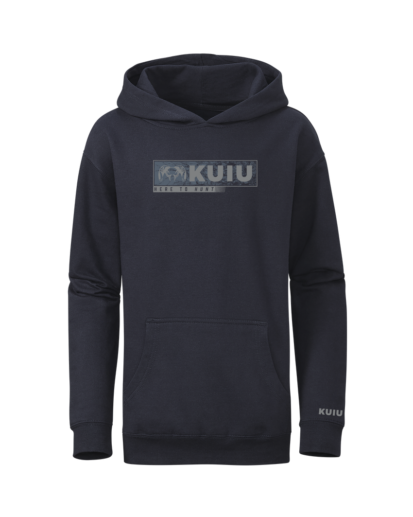 Youth Here to Hunt Gritstone Hoodie | Navy