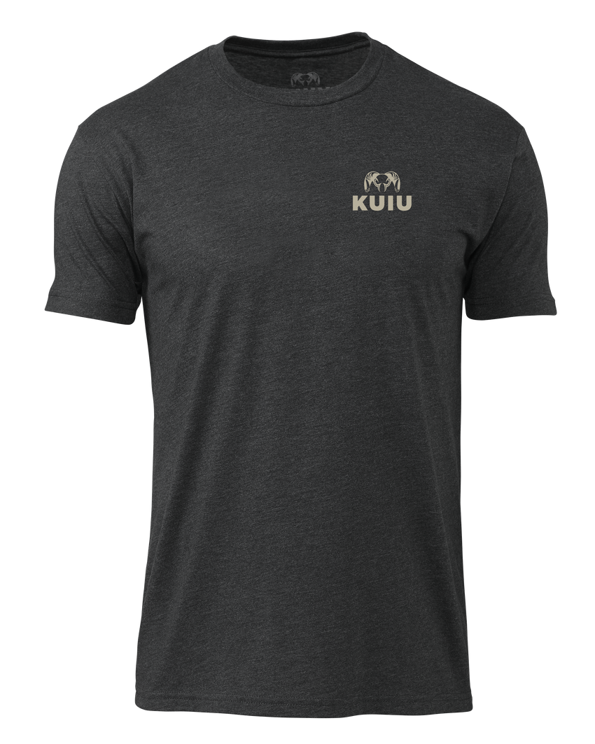 KUIU Retro Flag Fade T-Shirt | Charcoal