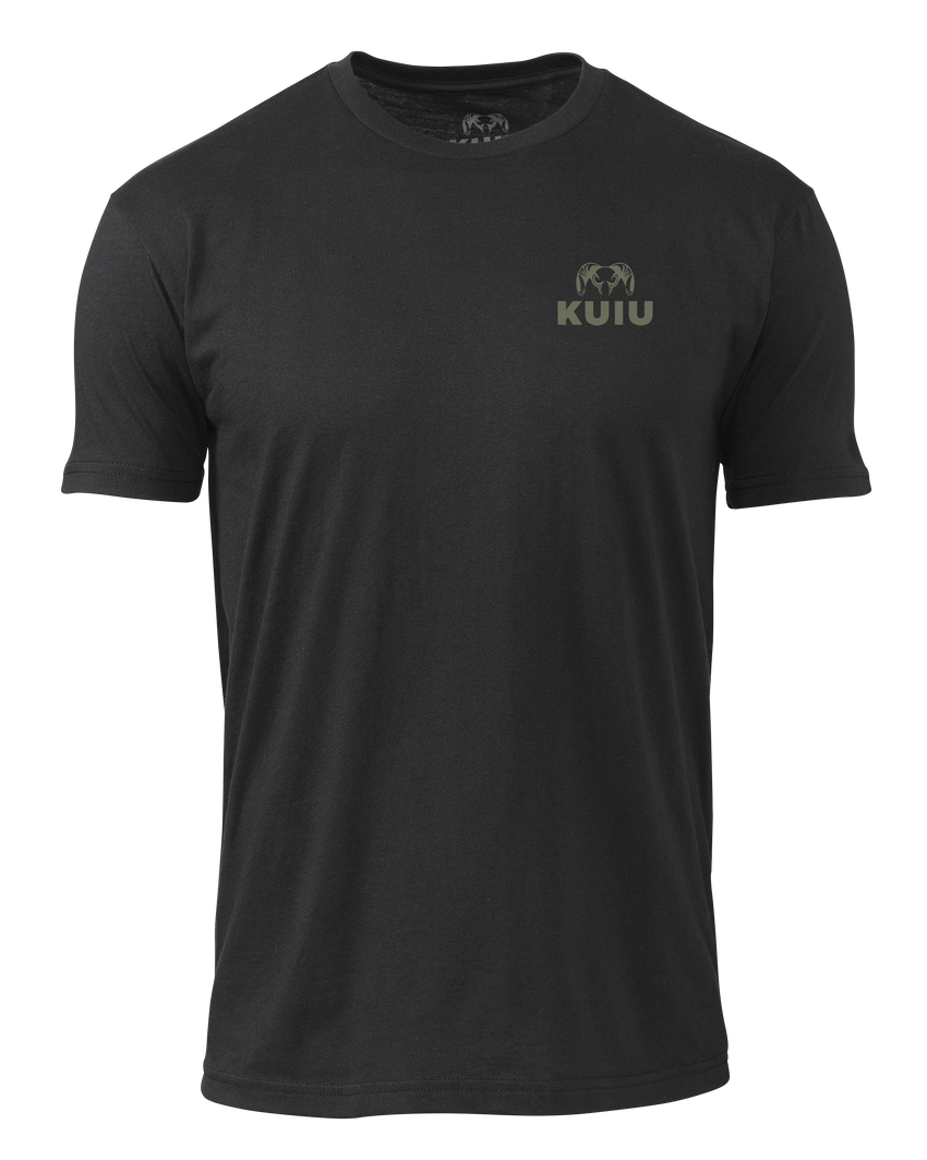 KUIU Solid Flag Fade T-Shirt | Black