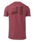 KUIU Solid Flag Fade T-Shirt | Cardinal