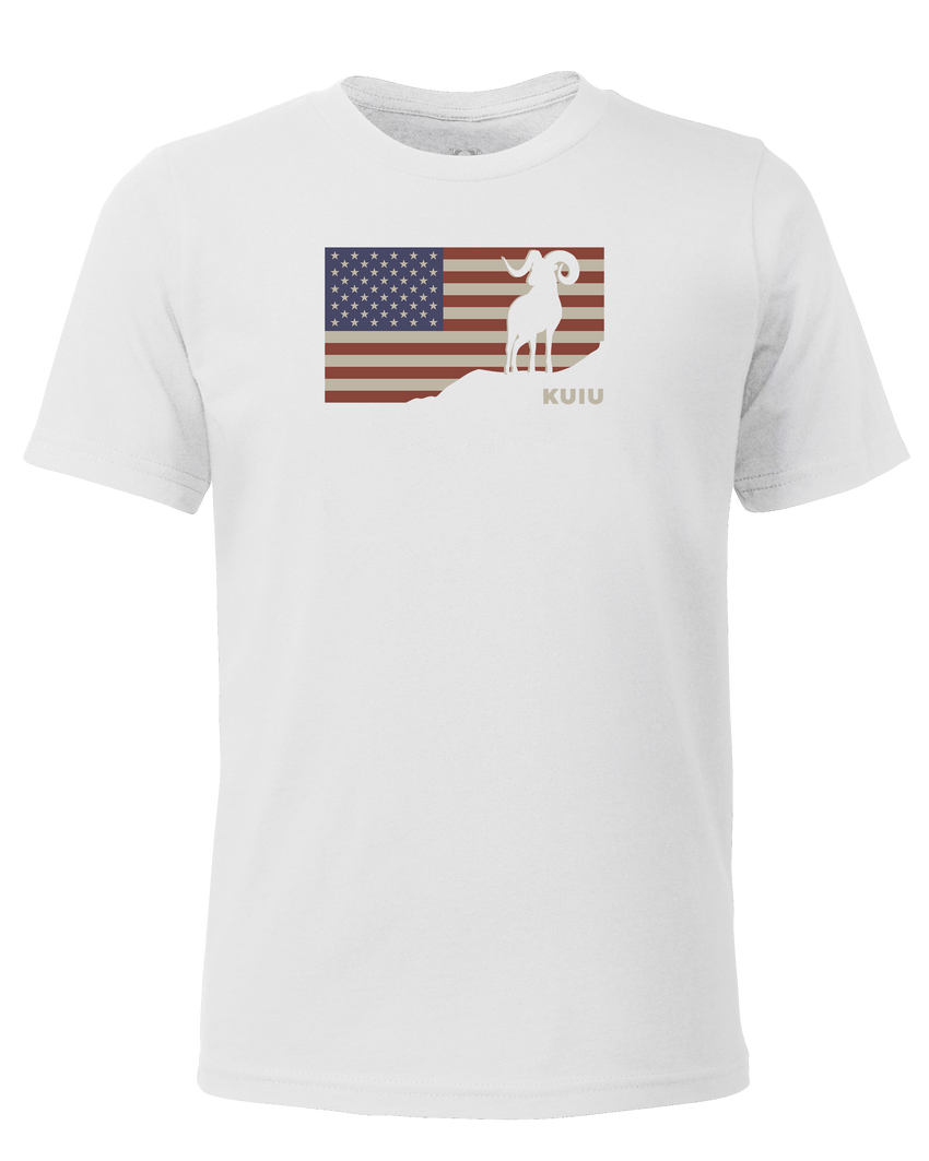 Youth Ram Flag T-Shirt | White